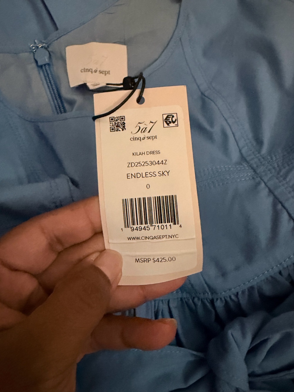 cinq à sept Kilah Dress in Periwinkle NWT Size 0 - Picture 10 of 12